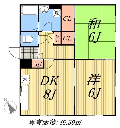 パルデンス山内の物件間取画像